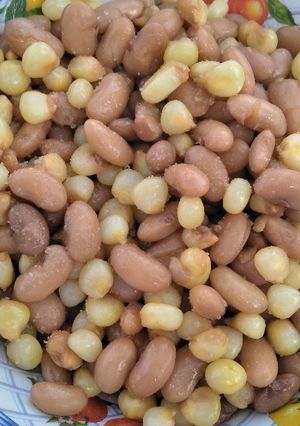 A picture of Boiled githeri.