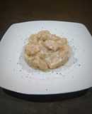 Gnocchi di cavolfiore al vapore crema di topinambur e taleggio