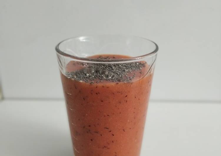 Smoothie de mango y frutos rojos 🍓