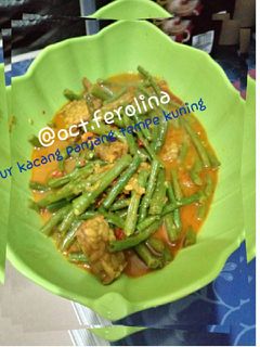 Foto resep Sayur Kacang Panjang Tempe Kuning