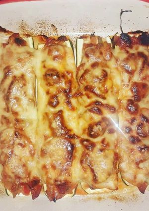 Une photo de Courgettes chorizo poivrons