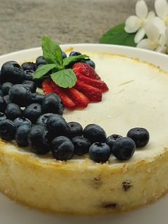 Una foto de Tarta de queso fit