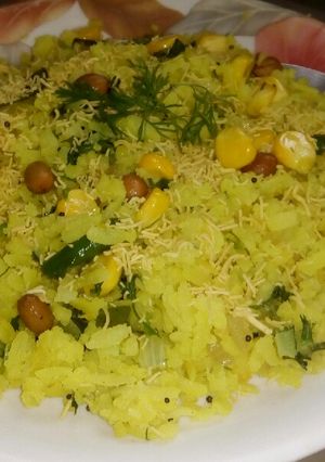 A picture of Corn pohe.