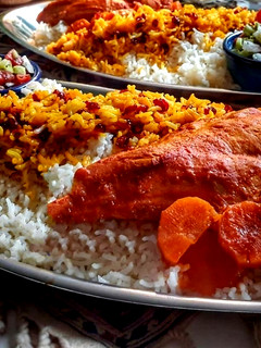 عکسی از دستور زرشک پلو با مرغ