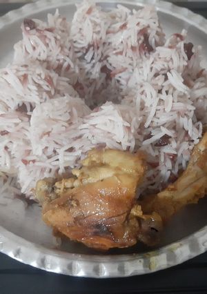 عکسی از دستور آلبالو پلو قالبی