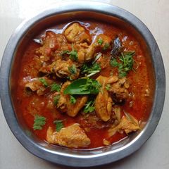 Pepper chicken gravy A picture of Pepper chicken gravy.