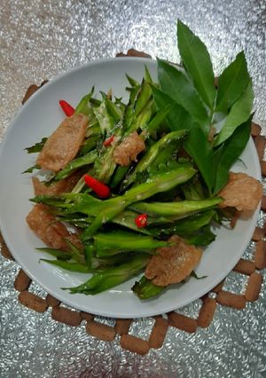 Hình của món Đậu rồng bóp xổi.
