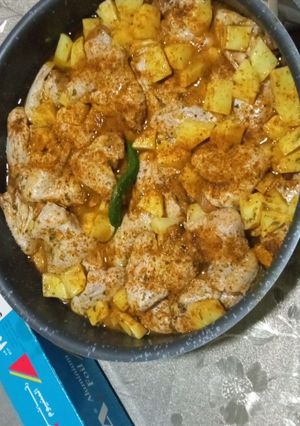 صورة لوصفة صينية أجنحة الدجاج مع بطاطا