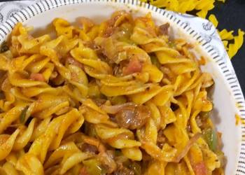 Easiest Way to Prepare Delicious Chicken vegetable spiral pasta