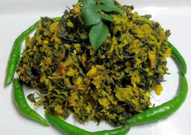 Recipe of Quick Mahrashtrian Style Methi Moong Daal Bhaaji