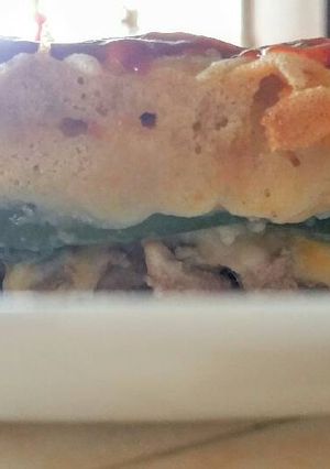 A picture of Whole wheat Cornbread Cottage Pie.