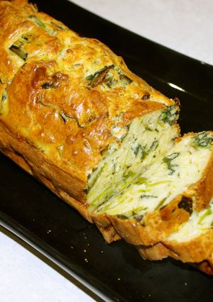 Une photo de Cake aux poireaux et roquefort