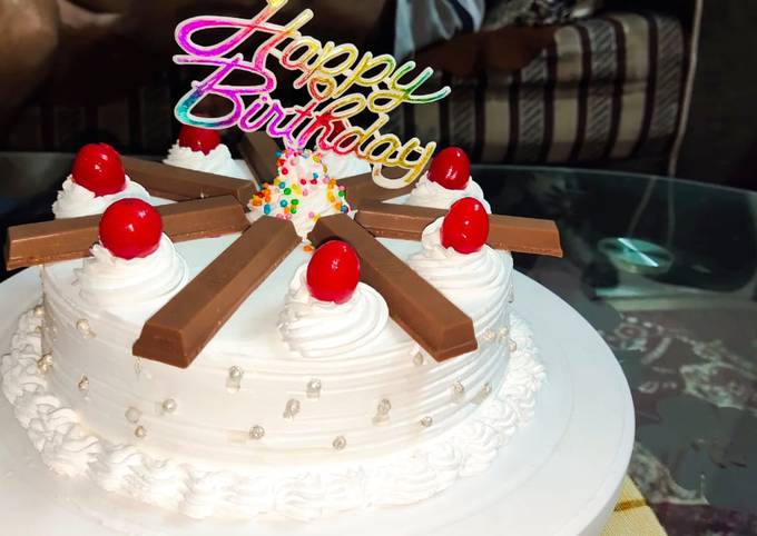 Recipe of Super Quick Eggless vanilla cake