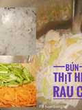 Ăn dặm cho bé: Bún thịt heo rau củ