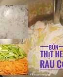 Ăn dặm cho bé: Bún thịt heo rau củ