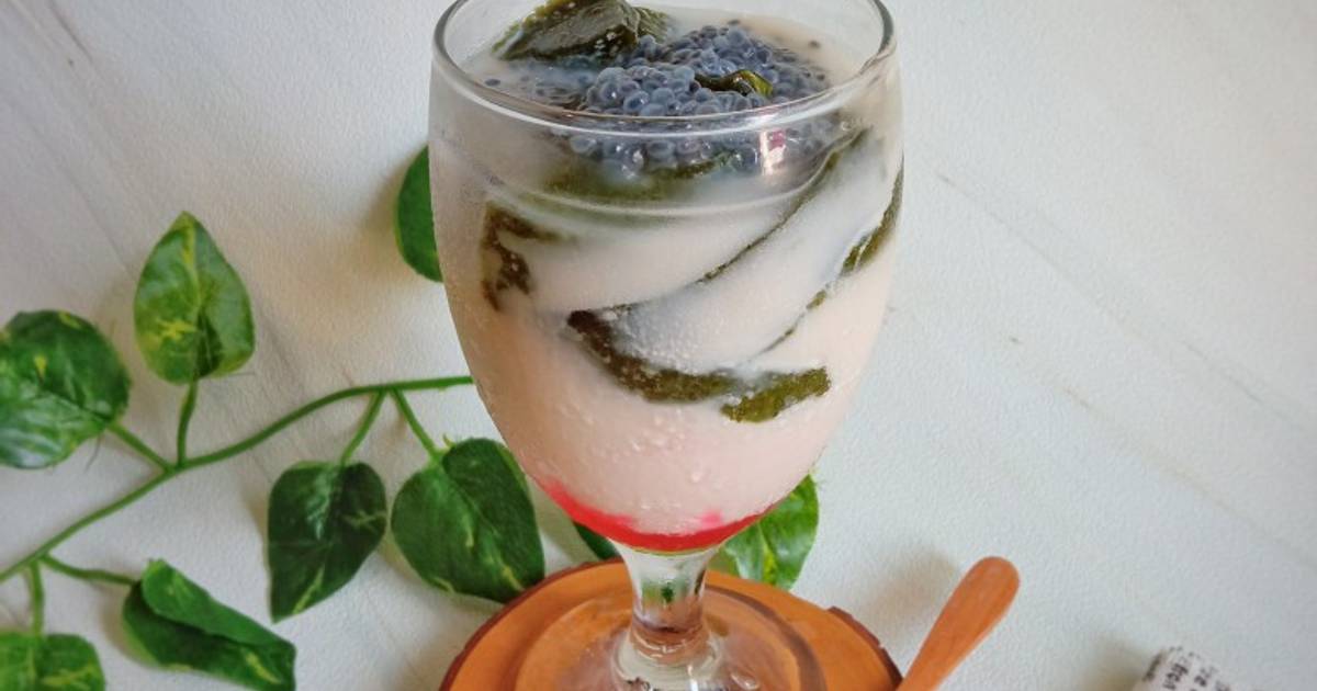 Resep Es Cincau Selasih Cocopandan Oleh Diana Nurjanah Cookpad