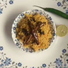 A picture of Quakar oats lemon rice style.