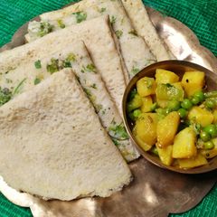 A picture of Soru Chakli Rice Crepe/Makar Sankranti recipe.