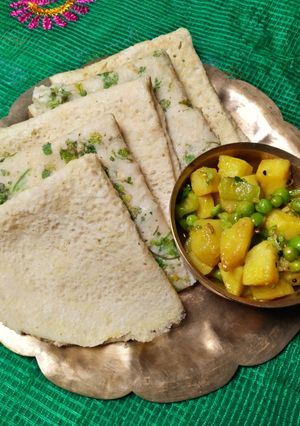 A picture of Soru Chakli Rice Crepe/Makar Sankranti recipe.