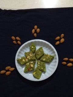A picture of Spinach Barfi.