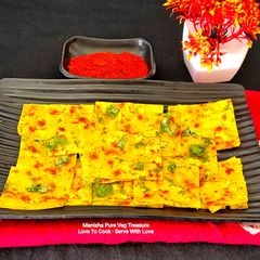 A picture of Kutchi Chhiba Dhokli - Traditional Forgotten & Lost Recipe of Kutch Region - Gujarat - India.