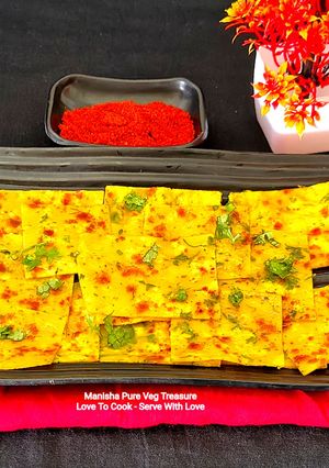 A picture of Kutchi Chhiba Dhokli - Traditional Forgotten & Lost Recipe of Kutch Region - Gujarat - India.