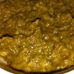 A picture of Red Sorrel leaves chutney.