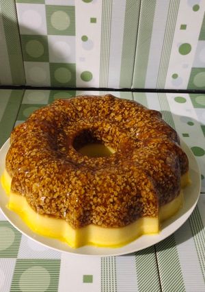 Foto resep Puding lumut gula merah lapis mentega