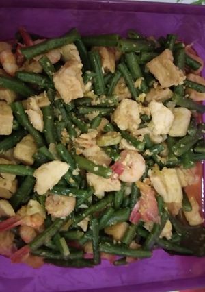 Foto resep Sayur kacang panjang campur