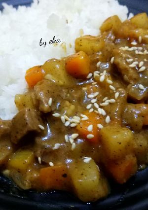 Foto resep Beef Curry Rice with Homemade Curry Block 🍛