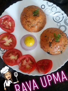 A picture of Rava upma.