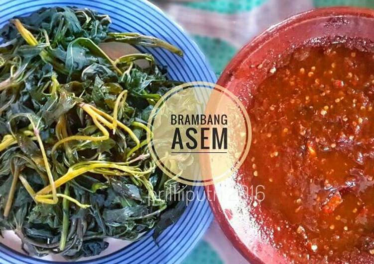 Brambang Asem with a spicy and sour flavor profile