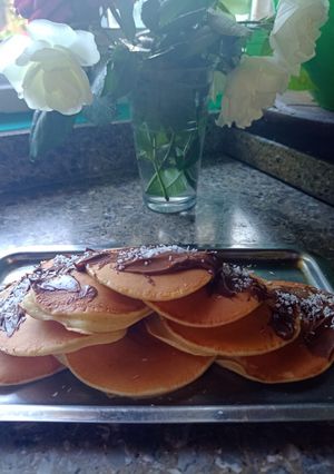 Una foto de Pancakes (ideales para una merienda o desayuno) 🥞