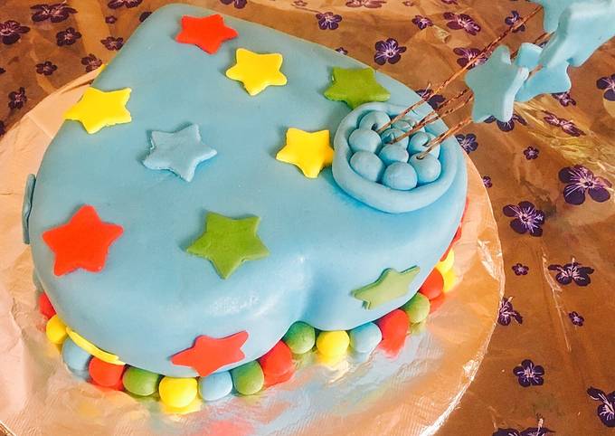 Recipe of Super Quick Hot Milk Cake with Fruits