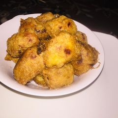 A picture of Yam balls.