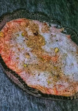 A picture of Colorful vermicelli sheer khurma.