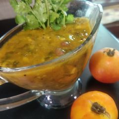 A picture of Dal palak.