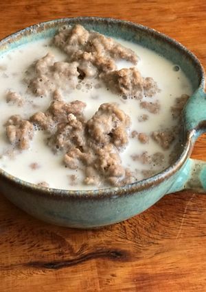 Una foto de Ulpo con leche