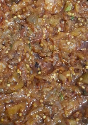 A picture of Baigan ka bharta.