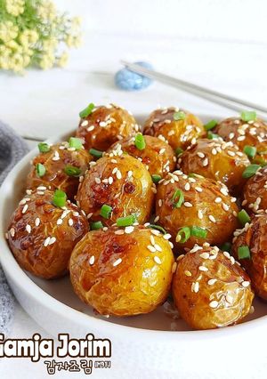 Foto resep Gamja Jorim 감자조림 (Korean Braised Baby Potatoes)