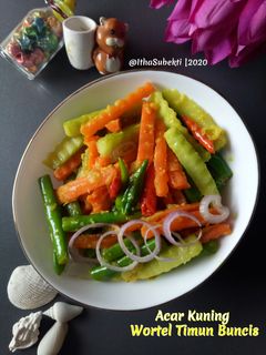 Foto resep 120. Acar Kuning Wortel Timun Buncis
