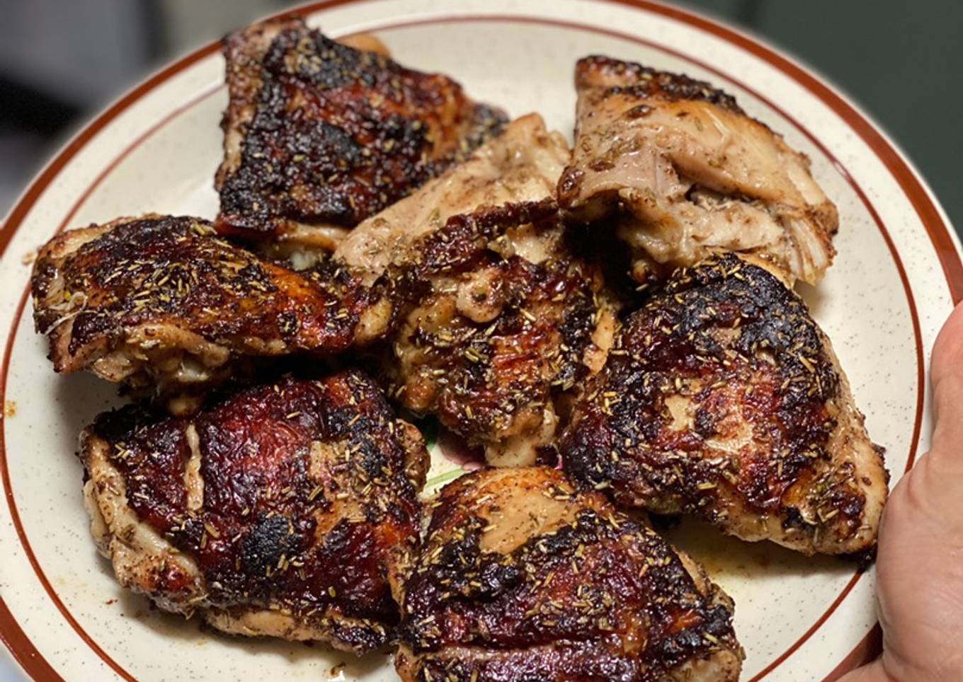 Ayam Rosemari panggang Bawang Putih