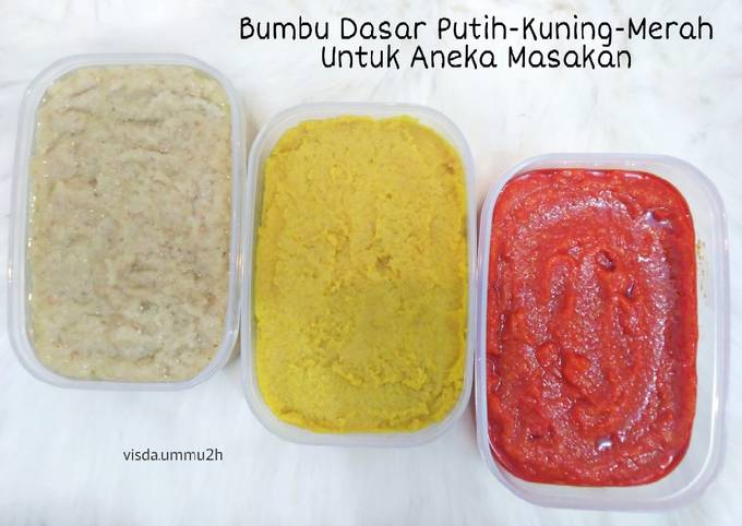 Resep Bumbu Dasar Praktis Enak Based On Recipe Chef Rudi Choirudin Oleh Visda Ummu 2h Cookpad