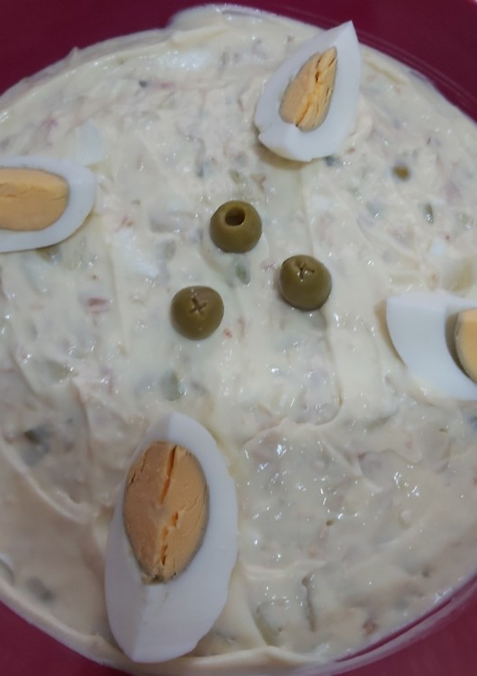 Una foto de Ensaladilla con cebolla y variantes