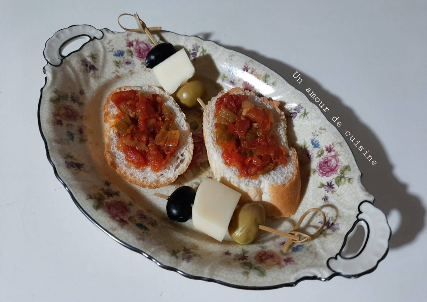 Tartines et mini brochettes apéro 🍹