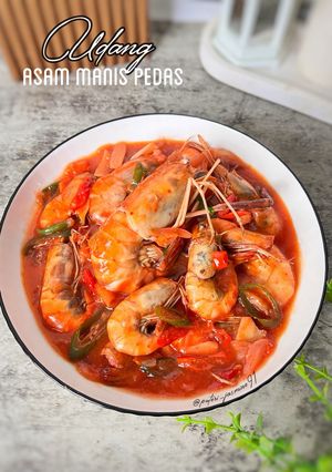 Foto resep Udang Asam Manis Pedas