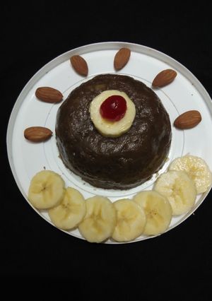 A picture of Sprouted ragi flour & banana ragi halwa.