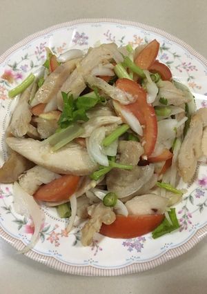 รูปของ “ยำอกไก่ย่าง”