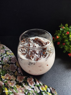 Foto resep Es Susu Cincau Sirup Rose