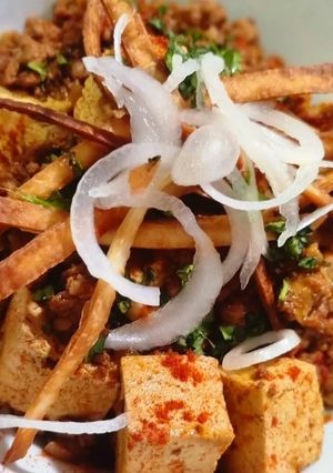 Una foto de Mapo-Tofu🌶🌶🌶 (receta china bastante picante)